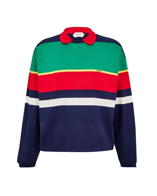 Versace Blue Crew Sweatshirt for men
