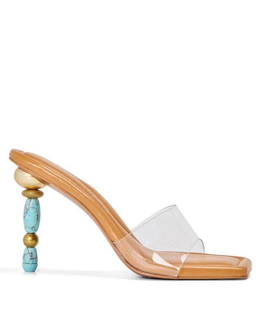 Cult Gaia White Heeled Sandals