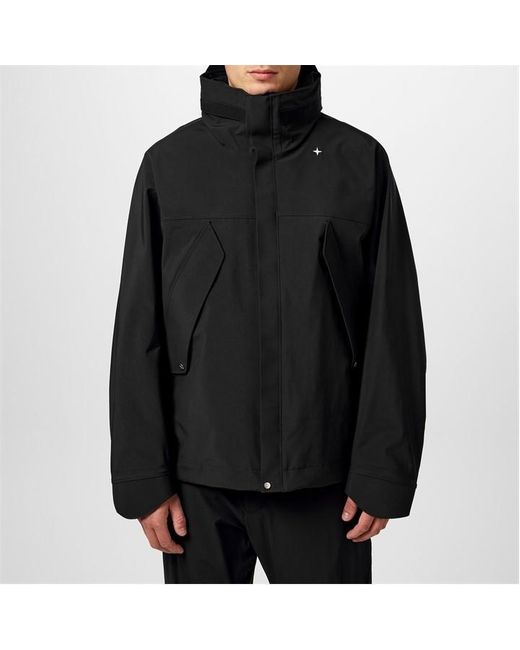 Stone Island Black Stel 3 Layer Hd Jacket for men