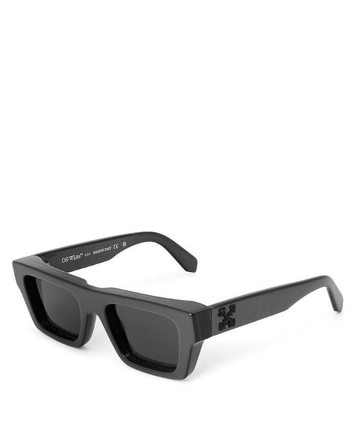 Off-White c/o Virgil Abloh Gray Oregon Square Sunglasses
