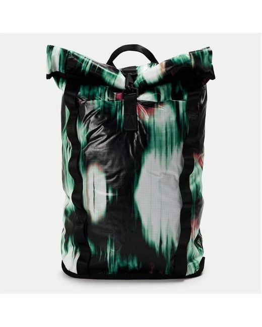 Rains Green Sibu Rolltop Rucksack