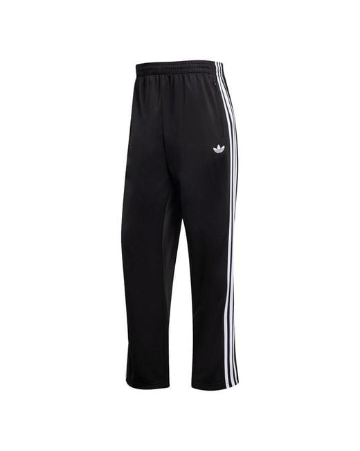 Adidas Originals Black Open Hem Woven Tracksuit Joggers for men