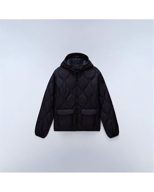 Napapijri Blue Napa Shorts Quilted Short Puffer Jacket