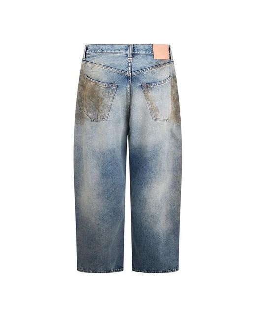 Acne Blue Penicillin Wide Leg Jeans for men