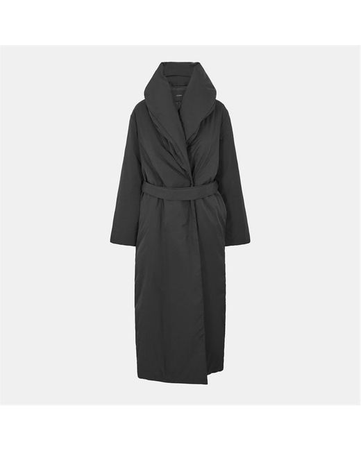 Joseph Black Longline Long Puffer Jacket