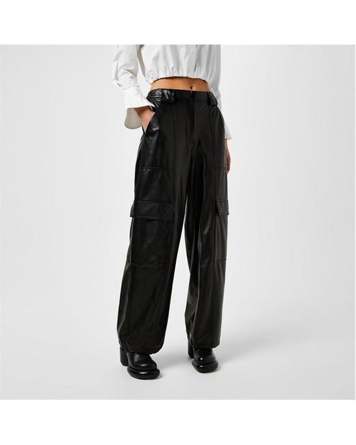 Jonathan Simkhai Black Sofia Cargo Trouser