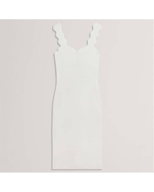 Ted Baker White Knit Bodycon Dress