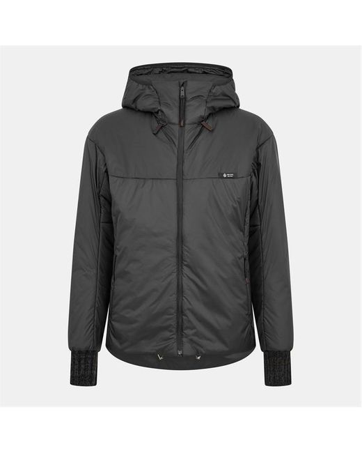 Prada Gray Hooded Medium Puffer Jacket for men