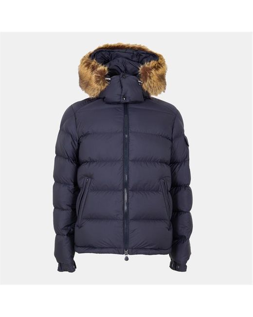 Moncler Blue Insulated Medium Puffer Jacket for men