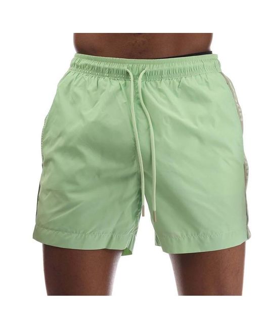 HUGO Green Fab Logo Tape Swim Shorts for men