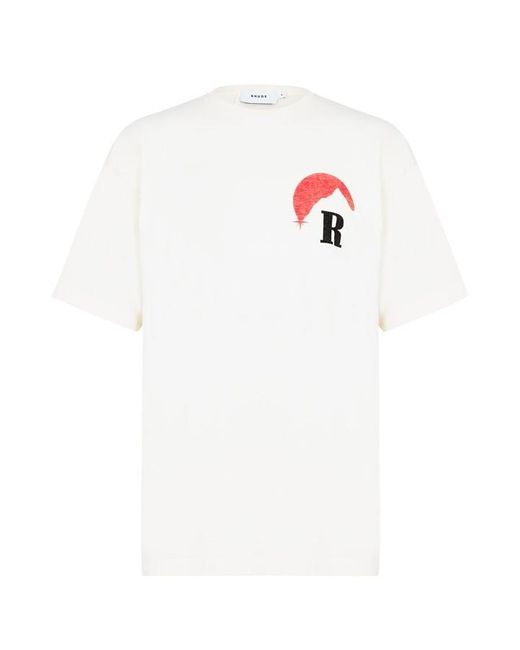 Rhude White Moonlight T Shirt for men