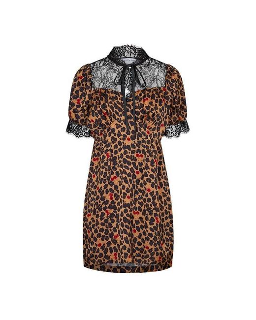 Never Fully Dressed Brown Lyla Mini Dress
