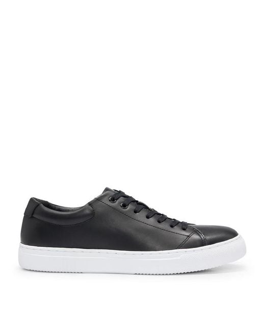 Boss Black Double Buckle Monk Shoes for men