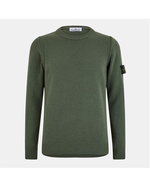 Stone Island Green Crewneck Jumper for men