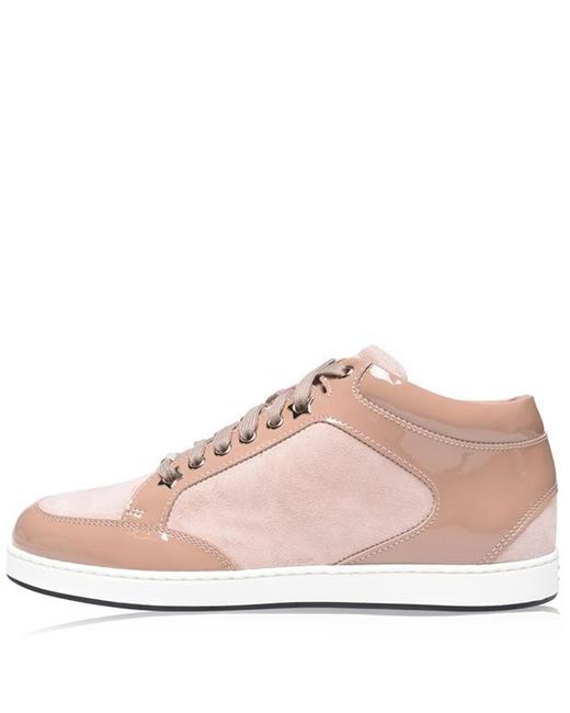 Jimmy Choo Miami Suede Trainers in Pink 