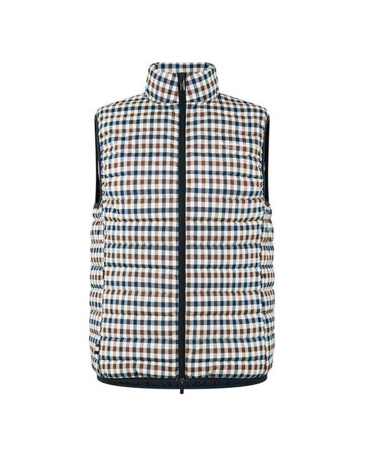Aquascutum Blue Aquact Aoc Gilet Sn44 for men