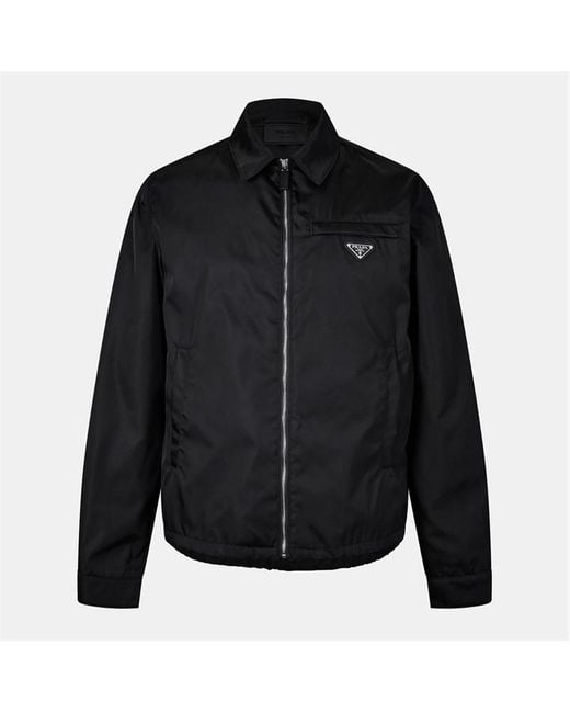 Prada Blue Re-nylon Blouson Jacket for men