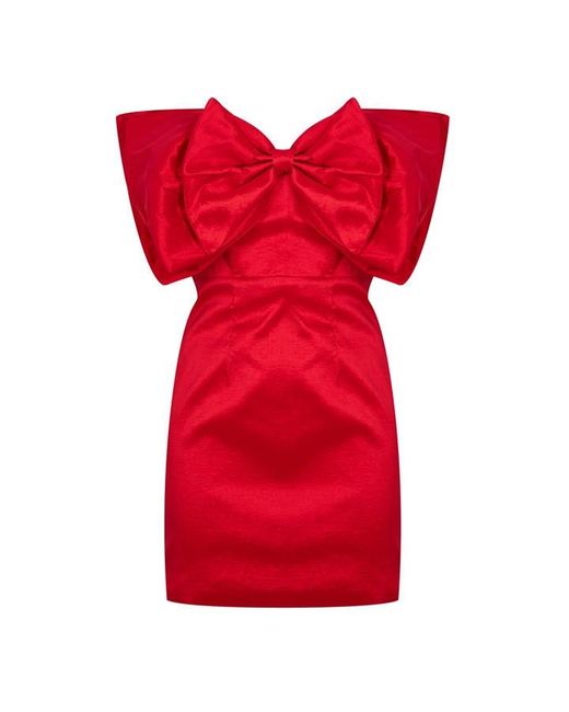 Bardot Blue Mini Bow Dress