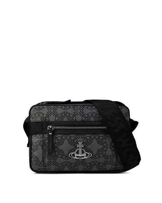 Vivienne Westwood Gray Saturn Orbs Crossbody Bag for men