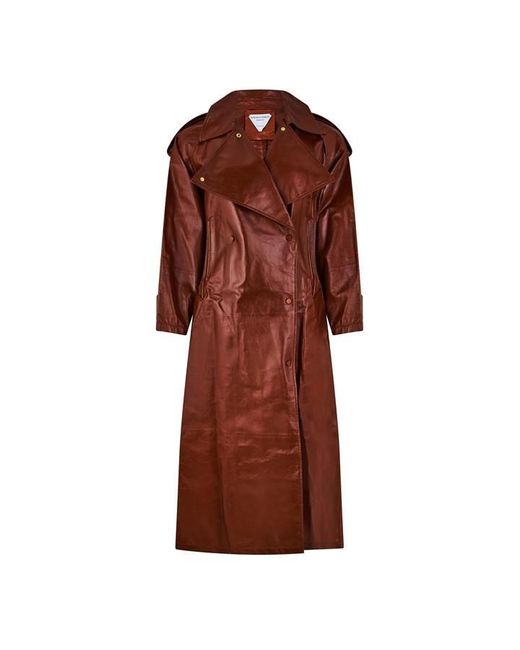 Bottega Veneta Brown Classic Trench Coat
