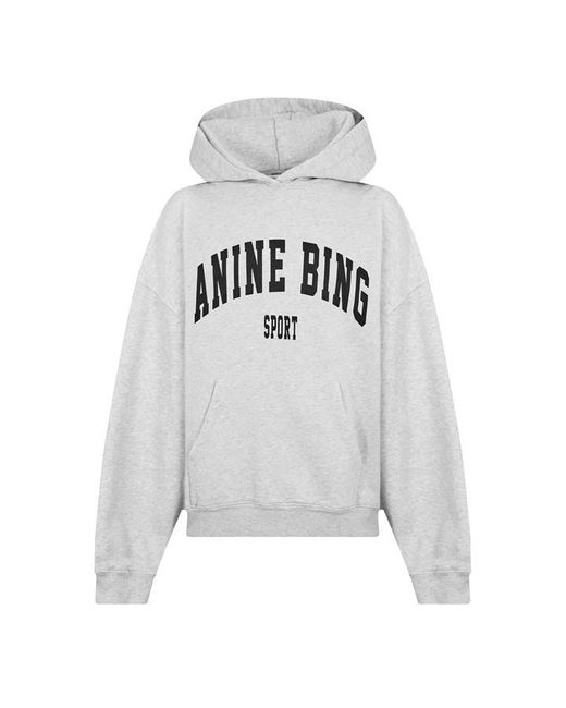 Anine Bing White Sport Hoodie