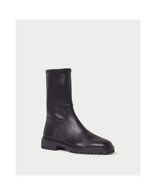 Loeffler Randall Black Danny Flat Ankle Boots
