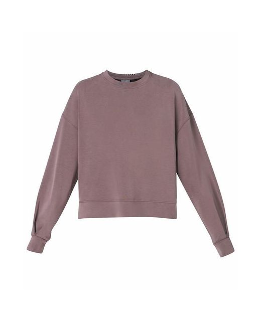 Sweaty Betty Purple Contoured Fit Breathable Crew Sweatshirt