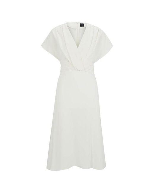 Boss White Debasa2 T-Shirt Dress