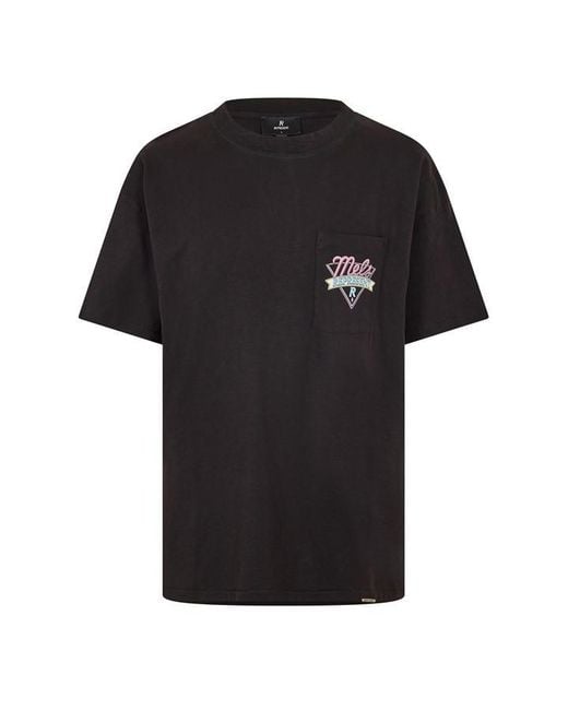 Represent Black Oversized T-Shirt for men