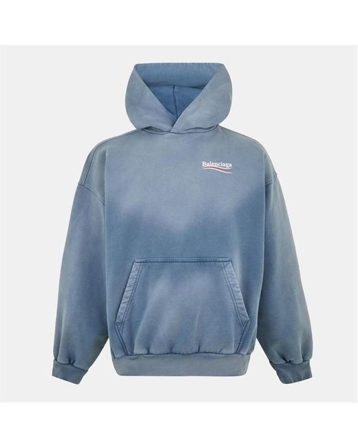 Balenciaga Blue Logo Political Hoodie