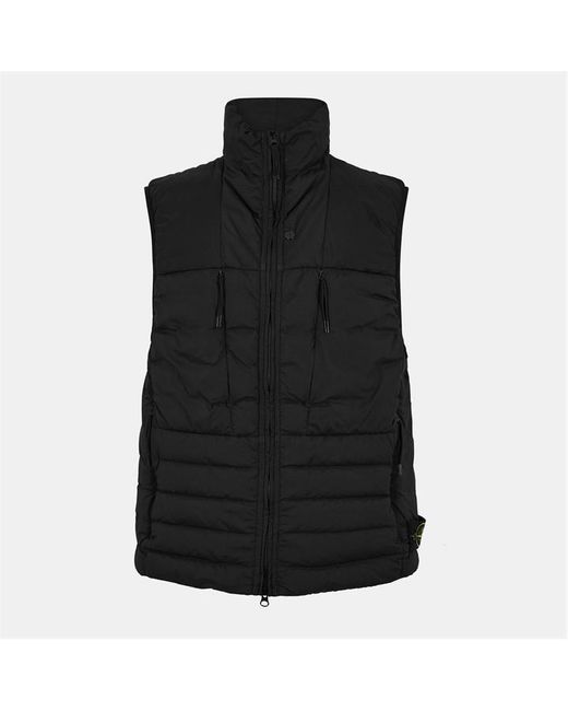 Stone Island Blue Loom Gilet for men