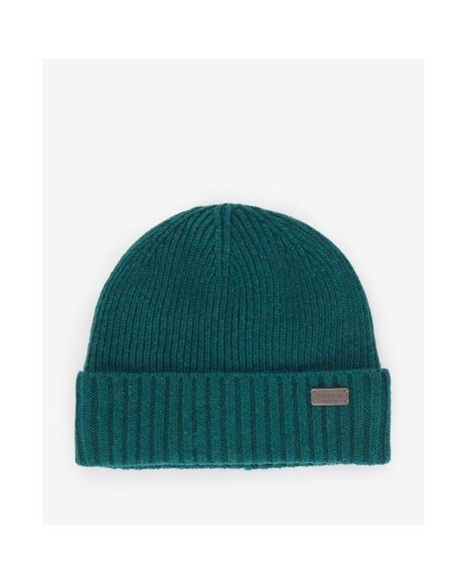 Barbour Green Carlton Wool Blend Beanie for men