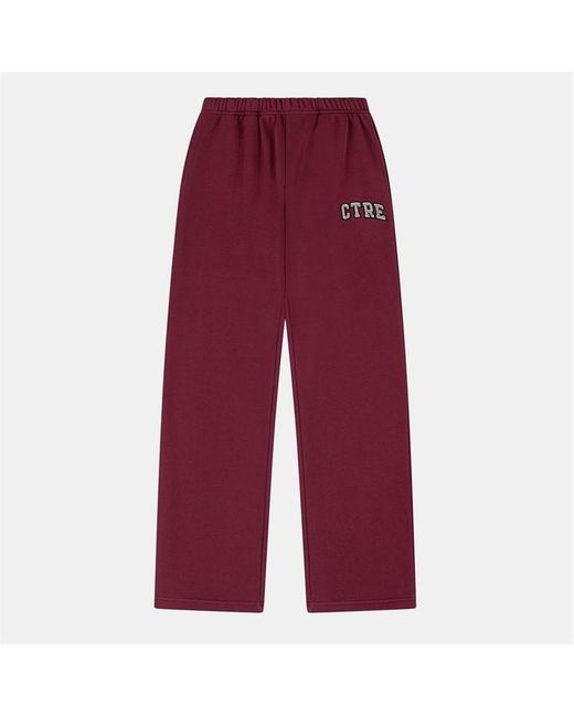 The Couture Club Red Ctre Straight Leg Knitted Joggers