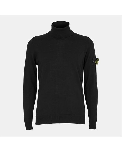 Stone Island Black Knitted Top for men