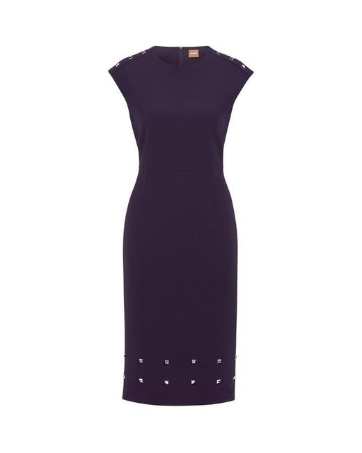 Boss Blue Devoka Wrap Dress