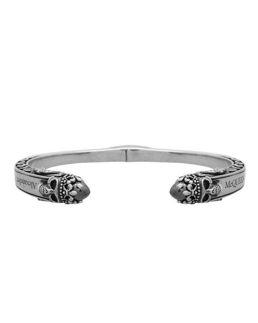 Alexander McQueen Metallic Pendant Cuff for men