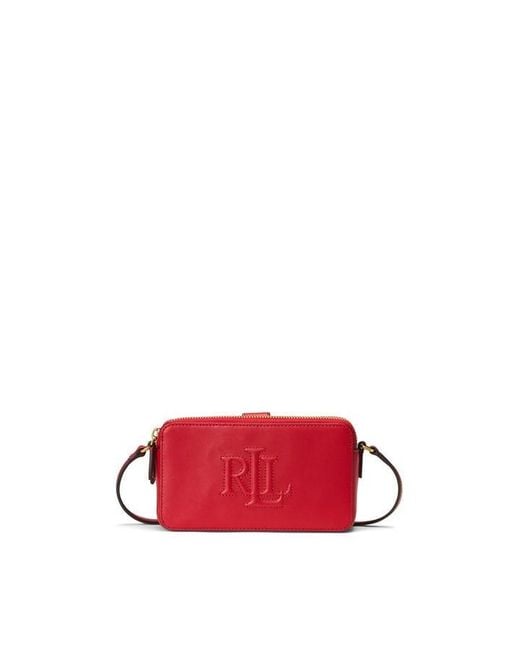 Ralph Lauren Red Whitley Wallet Crossbody Bag