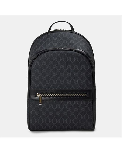 Gucci Black Gg Supreme Canvas Backpack for men