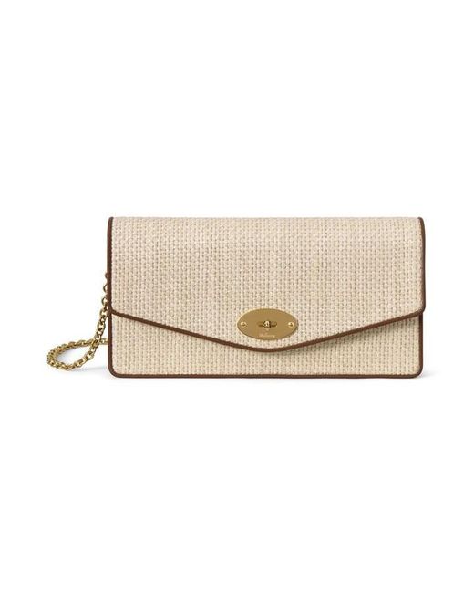 Mulberry Natural Darley Clutch Raffia