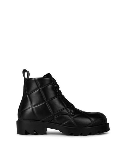 Bottega Veneta Black Leather Ankle Boot for men