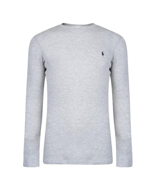 polo waffle long sleeve shirt