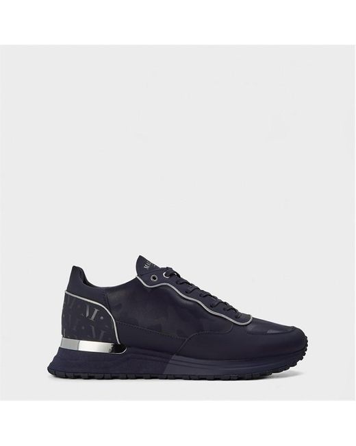 Mallet Blue Popham Camo Print Trainers for men