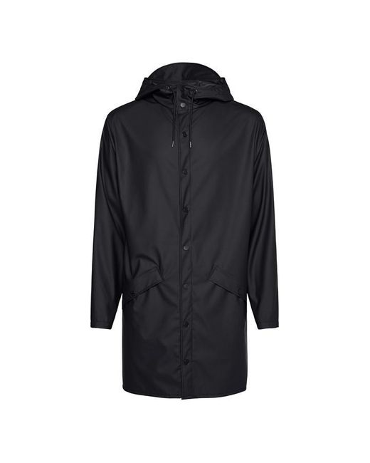 Rains Blue 12020 Long Jacket Xs
