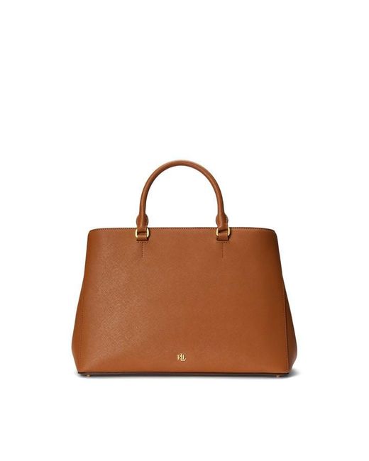 Ralph Lauren Brown Hannah Satchel Bag