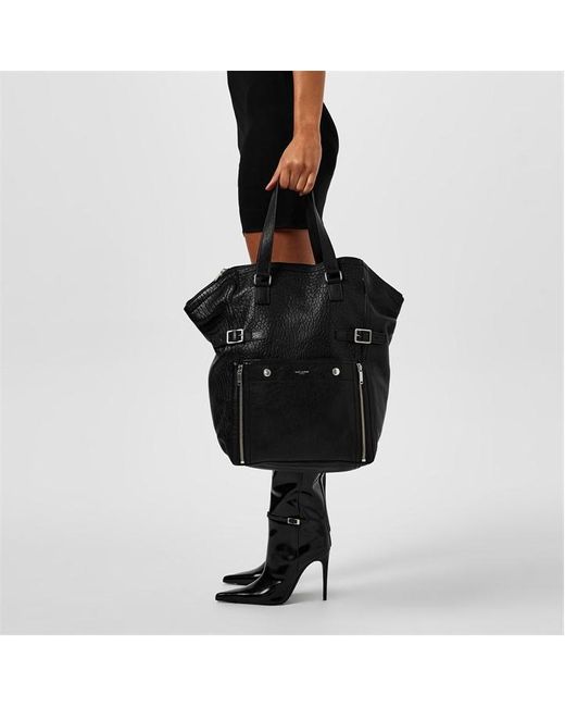 Saint Laurent Black Downtown Tote Bag