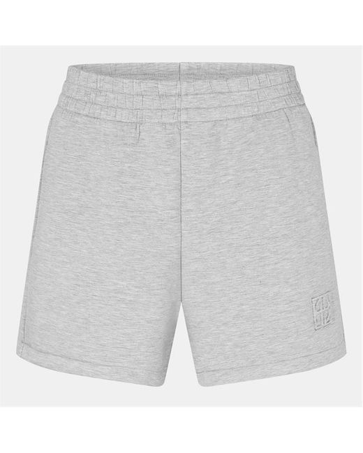 Anine Bing Gray Kam Fleece Jogger Shorts