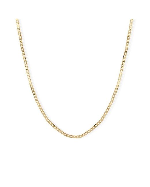 Serge Denimes Metallic Flat Cuban Chain for men