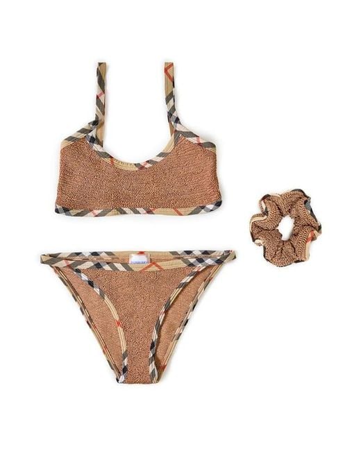 BURBERRY X HUNZA G Brown X Hunza G Tyler Bikini