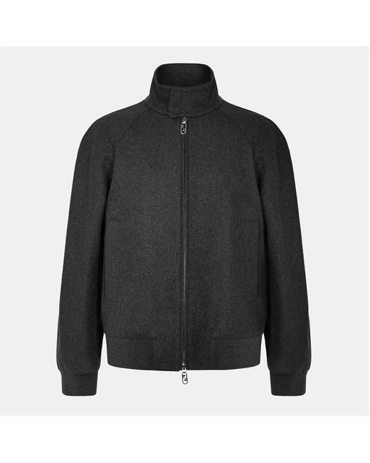 Fendi Black Embossed Jumper for men