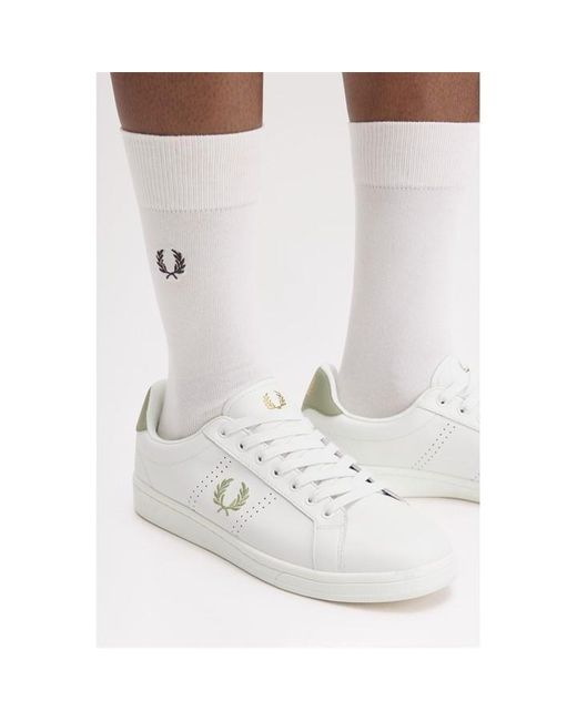 Fred Perry Multicolor Leather Low-Top Trainers for men